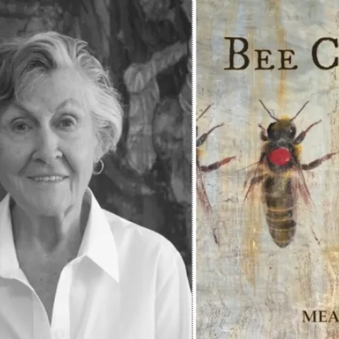 M.E.A. McNeil and her newly published book, Bee Club.