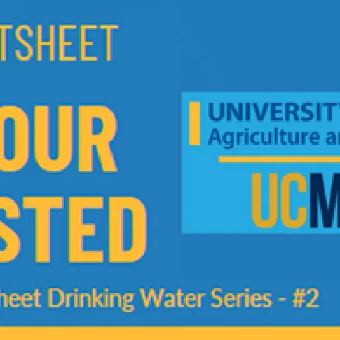 Drinking water fact sheet. Getting your water tested