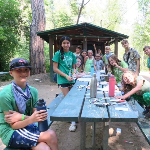 resident camp 2023 art shack