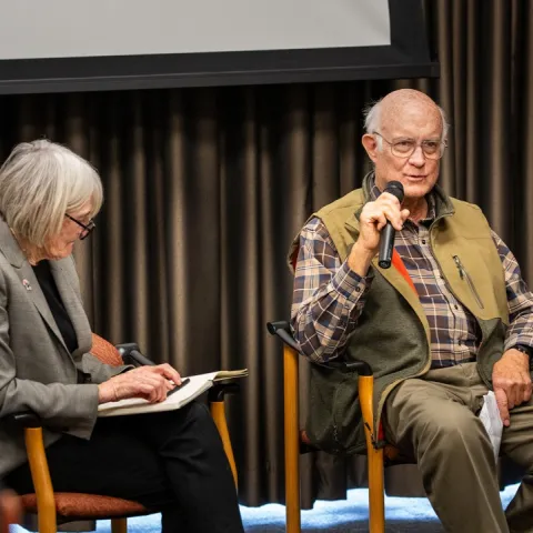 Rod Stiefvater speaks at a Department of Plant Sciences seminar