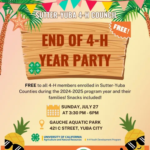 4-H End of Year Party