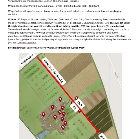 Almond Variety Trial Field Day Take Two