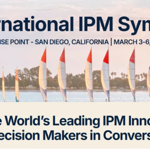 An image with sailboats on the bay and the general information about the symposium