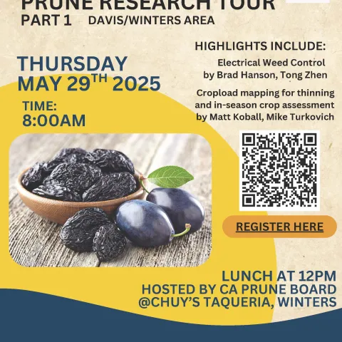 SAVE THE DATE - Prune Research Tour Part 1