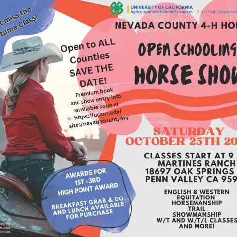 Nevada County 4-H Horse Show October 25, 2025
