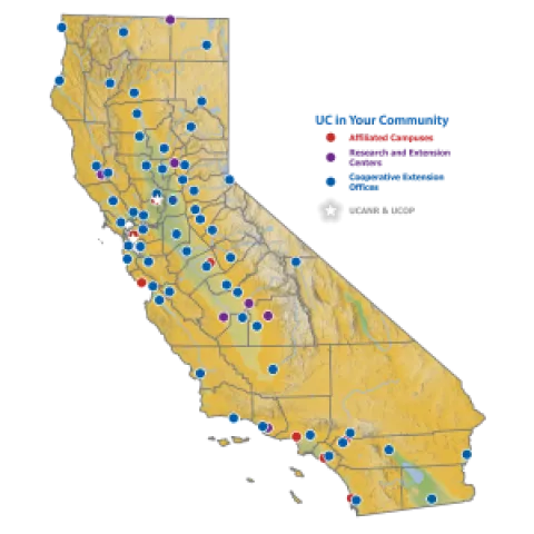 Map of the ANR network