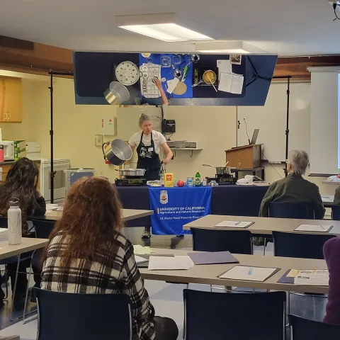 Steam bath canning apple conserve