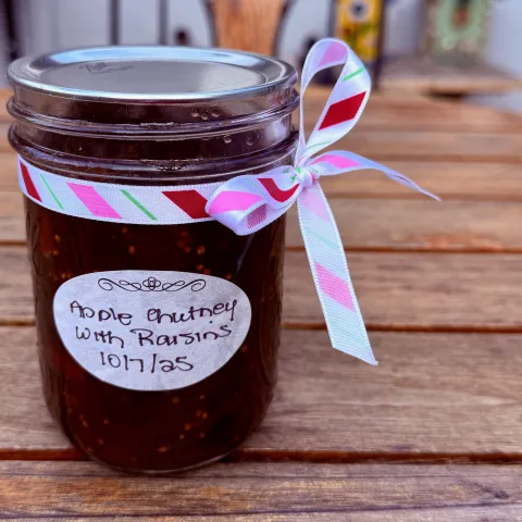 Chutney in jar
