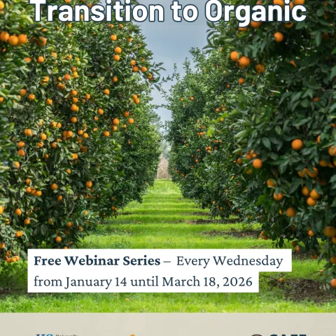 Transition to Organic Webinar Series starting Jan 14!