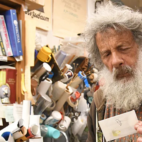 UC Davis Distinguished Professor Emeritus Art Shapiro. (Photo by Kathy Keatley Garvey)