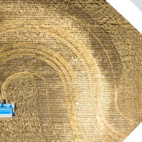 tractor plowing a field