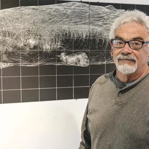 Jos Sances and his whale project.