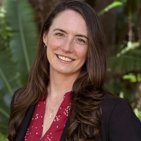 Woman smiling