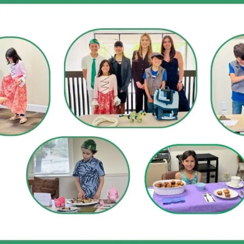 Fashion Revue and Favorite food day photo collage from past events