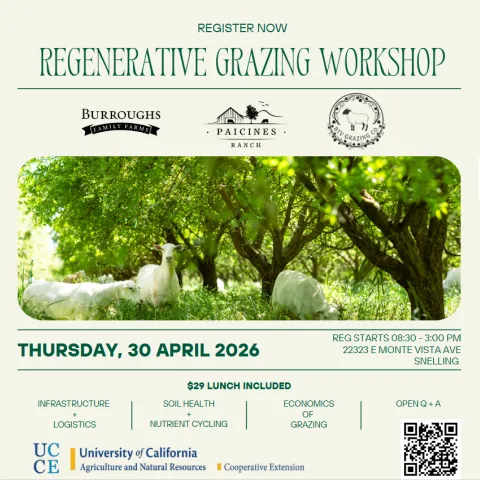 Regenerative Grazing Workshop flyer