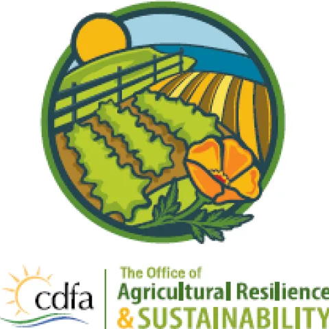 California Department of Food & Agriculture (CDFA) Logo Green, yellow, brown, & blue