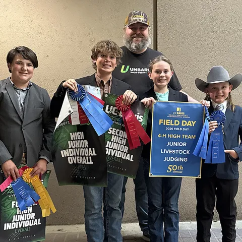 2026 4-H Livestock Judging Team 