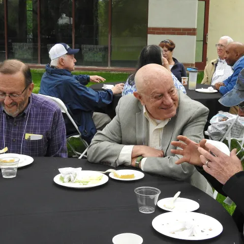 Eric Grissell, Steve Clement and Sandy Purcell at 2019 UC Davis Entomology Reunion.