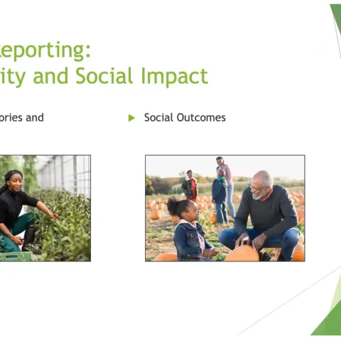 Larta Institute showcasing work of farmers.