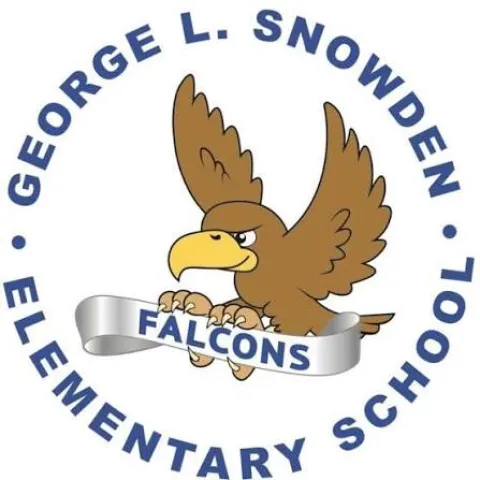 George L. Snowden Elementary School Logo with their Falcon Mascot