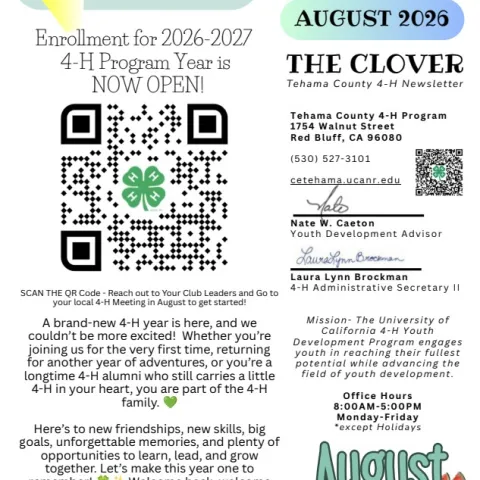 August 26 Clover