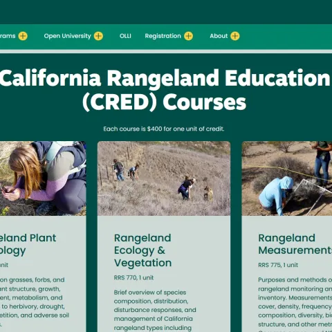 California Rangeland Education Program Website Image