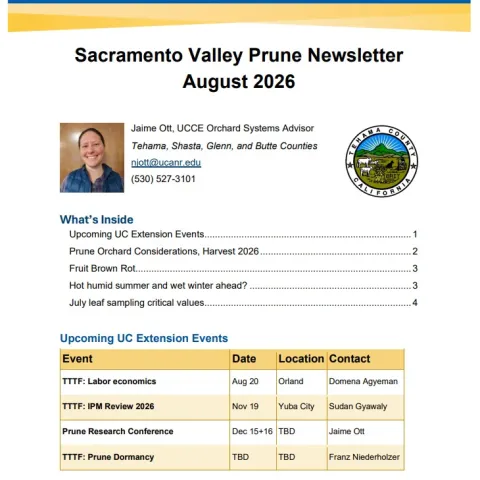 Sac Valley Prune News Aug 2026