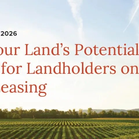 agricultural land plowed in rows