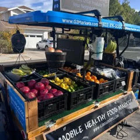 Cart carrying fresh produce