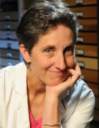 Lynn Kimsey is ready to answer questions. (Photo by Kathy Keatley Garvey)