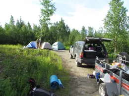 Campsite at arctic circle
