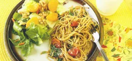 Roasted Tomato and Spinach Pasta pic