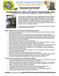 Thinking Safe and Green Notes