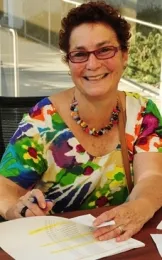 Amina Harris directs the UC Davis Honey Pollination Center and co-owns Z Specialty Food, Woodland. (Photo by Kathy Keatley Garvey)