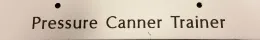 Pressure Canner Badge bar