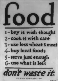 The USDA has been encouraging consumers to 'buy local' for more than 100 years. Above is a 1917 USDA poster. (Wikimedia Commons)