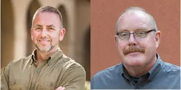 Mark Hoddle, left, and Richard Stouthamer