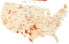 Violations per water system between 2004-15. Image via NYT.