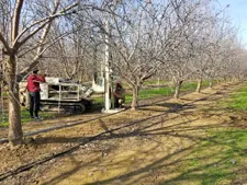 Installing neutron probe access tube to monitor soil water dynamics to 8 feet during the pre- and post-harvest periods.