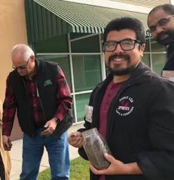 Learning about soil.