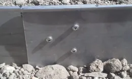 panels connected with screws & bolts