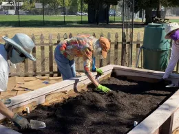 VMSC raised bed composting