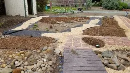 Area ready to plant wildflower seeds