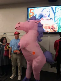 Krkich as a unicorn for Halloween.