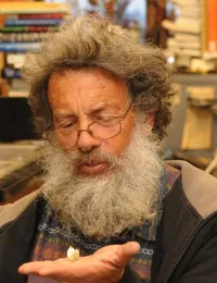 UC Davis distinguished professor Art Shapiro with one of his previous wins. (Photo by Kathy Keatley Garvey)