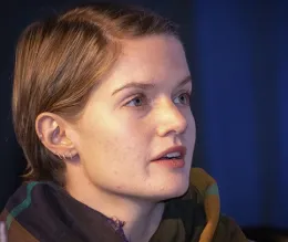 Jill Oberski answers a question at the 2018 Entomology Games. (ESA Photo)