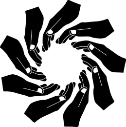 Hands forming a circle