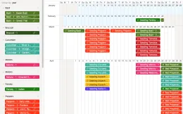 A colorful calendar for planning your garden