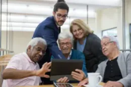 Community nutrition & health program button