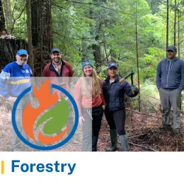 Central Sierra Forestry Thumbnail with group of members of the program.